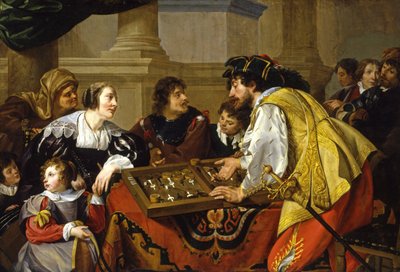 The Backgammon Players by Theodoor Rombouts
